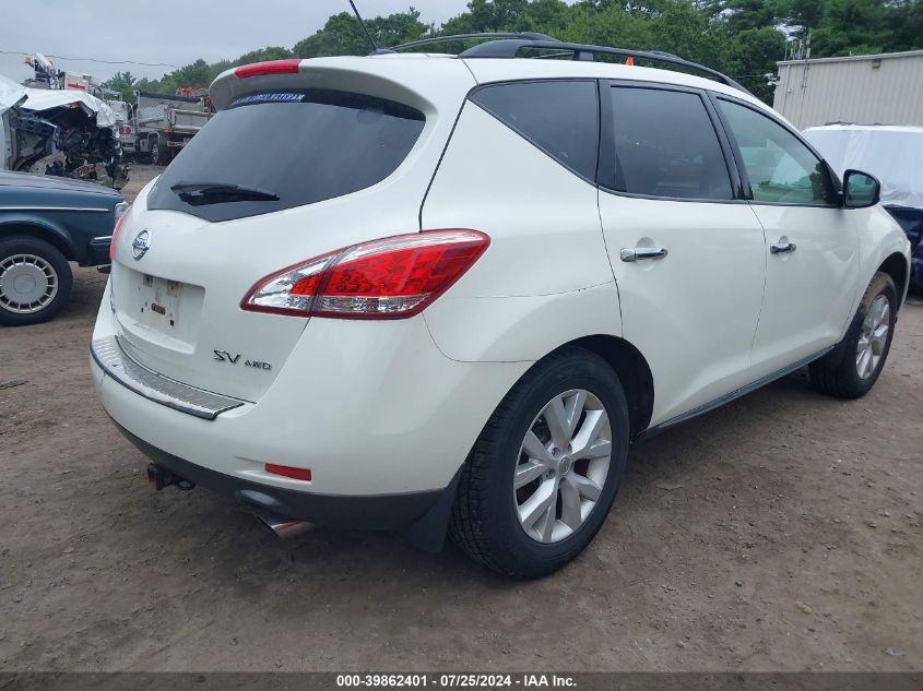 2011 Nissan Murano Sv VIN: JN8AZ1MW8BW187815 Lot: 40797444