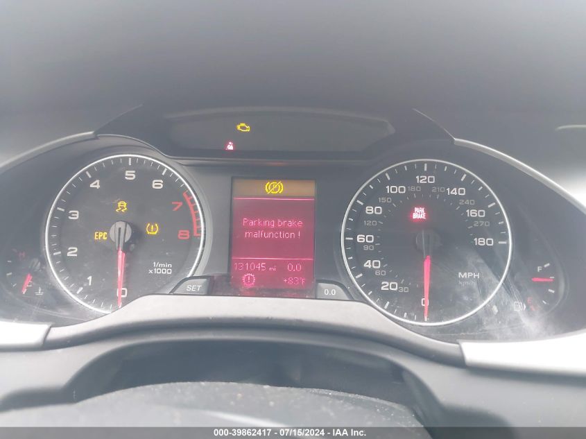 2009 Audi A4 2.0T Premium VIN: WAULF78K19N052681 Lot: 39862417