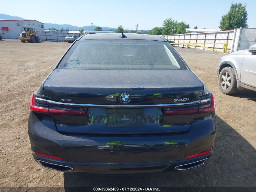 2022 BMW 740 I xDrive VIN: WBA7T4C01NCH54975 Lot: 39862489