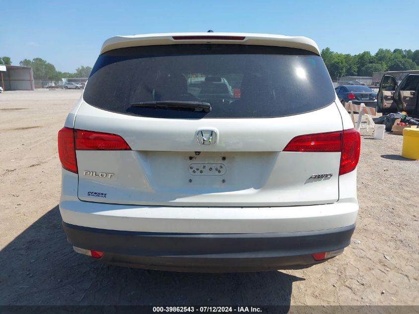 2016 Honda Pilot Ex VIN: 5FNYF6H34GB032903 Lot: 39862543