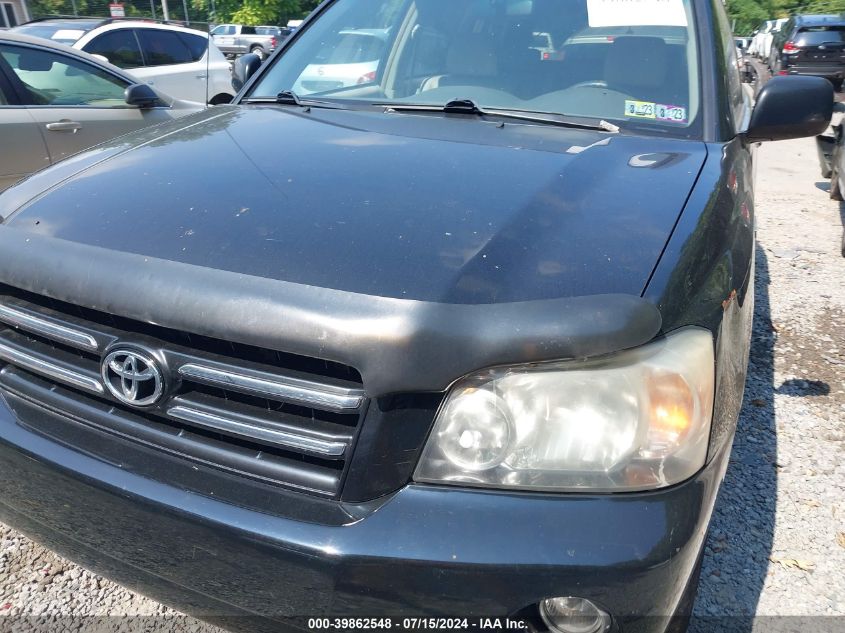 2006 Toyota Highlander Sport V6 VIN: JTEEP21A160171008 Lot: 39862548