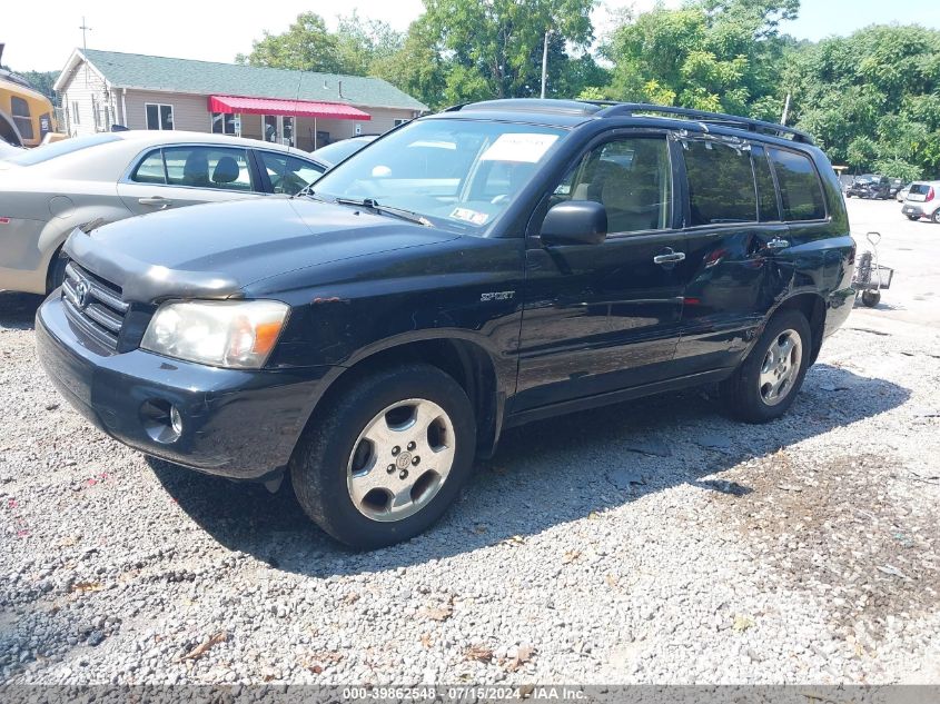 2006 Toyota Highlander Sport V6 VIN: JTEEP21A160171008 Lot: 39862548