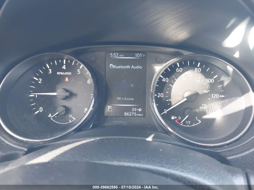 2017 Nissan Rogue Sv VIN: KNMAT2MV5HP583293 Lot: 39862595