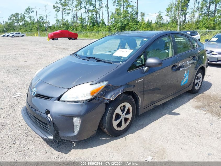 2014 Toyota Prius Three VIN: JTDKN3DUXE1776548 Lot: 39862596