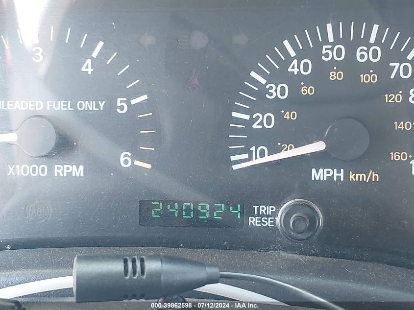 1999 Jeep Cherokee Classic/Sport VIN: 1J4FF68S7XL552454 Lot: 39862598