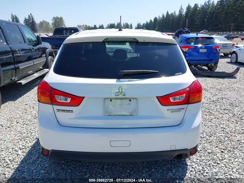 2013 Mitsubishi Outlander Sport Es VIN: 4A4AR3AU1DE007120 Lot: 39862728