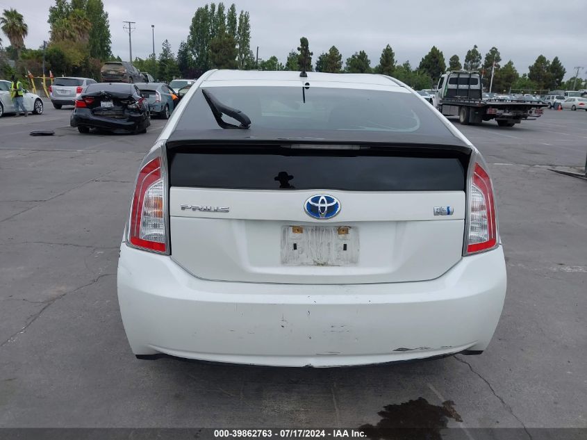 2013 Toyota Prius Two VIN: JTDKN3DU7D1710747 Lot: 39862763