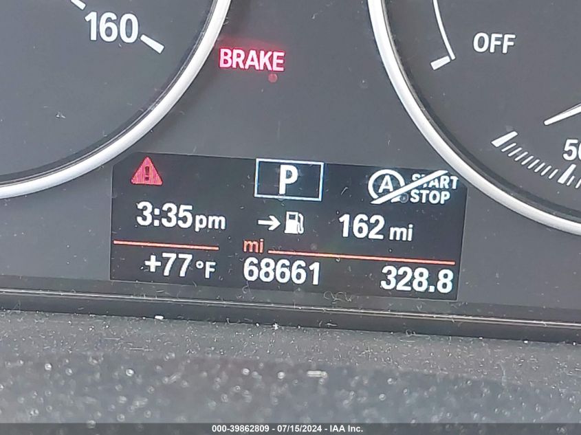 2014 BMW 328I xDrive VIN: WBA3B5G5XENS09128 Lot: 39862809