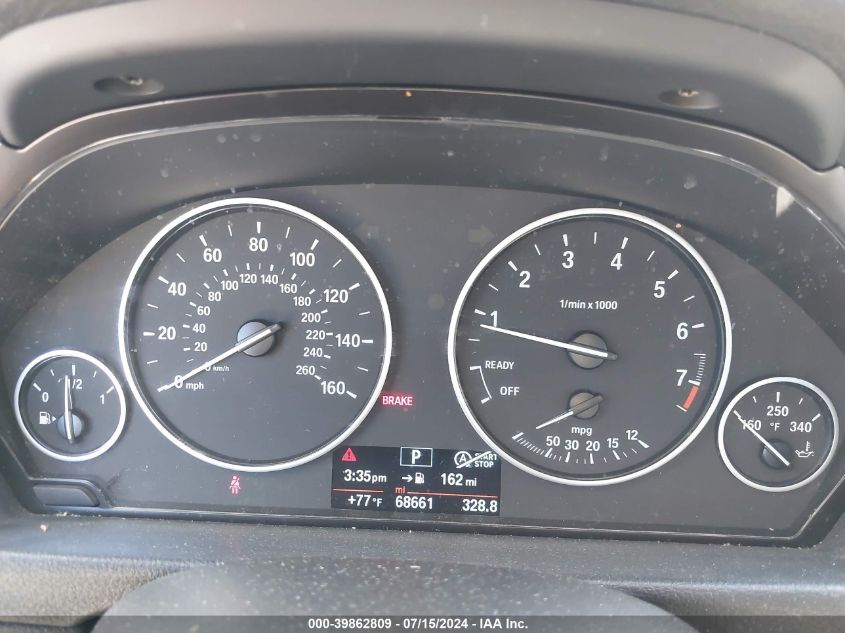 2014 BMW 328I xDrive VIN: WBA3B5G5XENS09128 Lot: 39862809