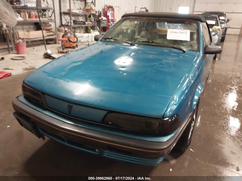 1991 Pontiac Sunbird Le VIN: 1G2JB34K5M7625121 Lot: 39862860