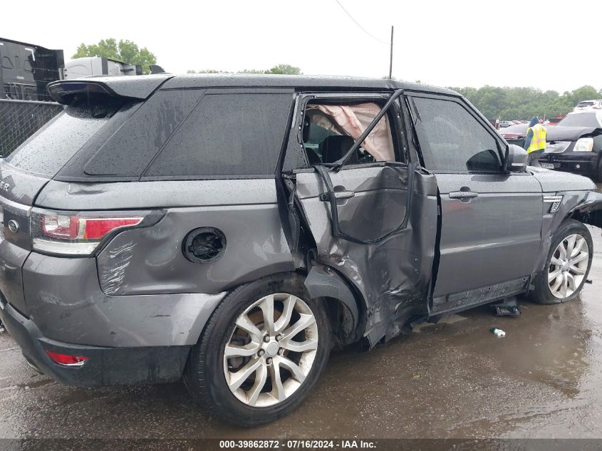 2016 Land Rover Range Rover Sport Hse VIN: SALWR2VF2GA580647 Lot: 39862872