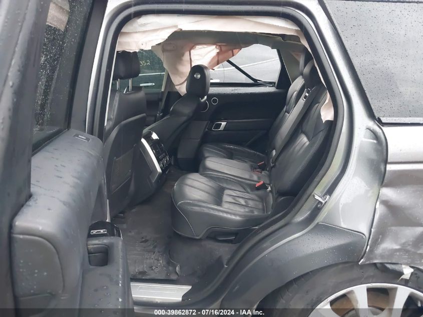 2016 Land Rover Range Rover Sport Hse VIN: SALWR2VF2GA580647 Lot: 39862872