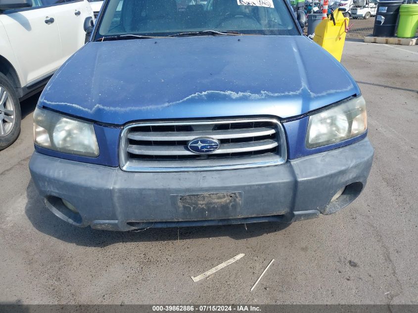 2003 Subaru Forester X VIN: JF1SG63653H728030 Lot: 39862886