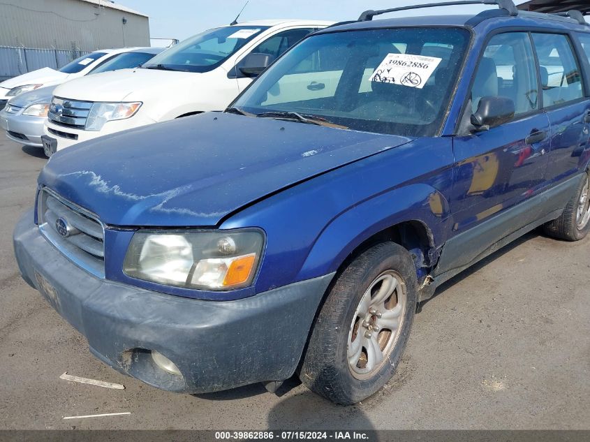 2003 Subaru Forester X VIN: JF1SG63653H728030 Lot: 39862886