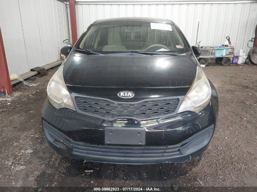 2013 Kia Rio Lx VIN: KNADM4A3XD6141681 Lot: 39862923