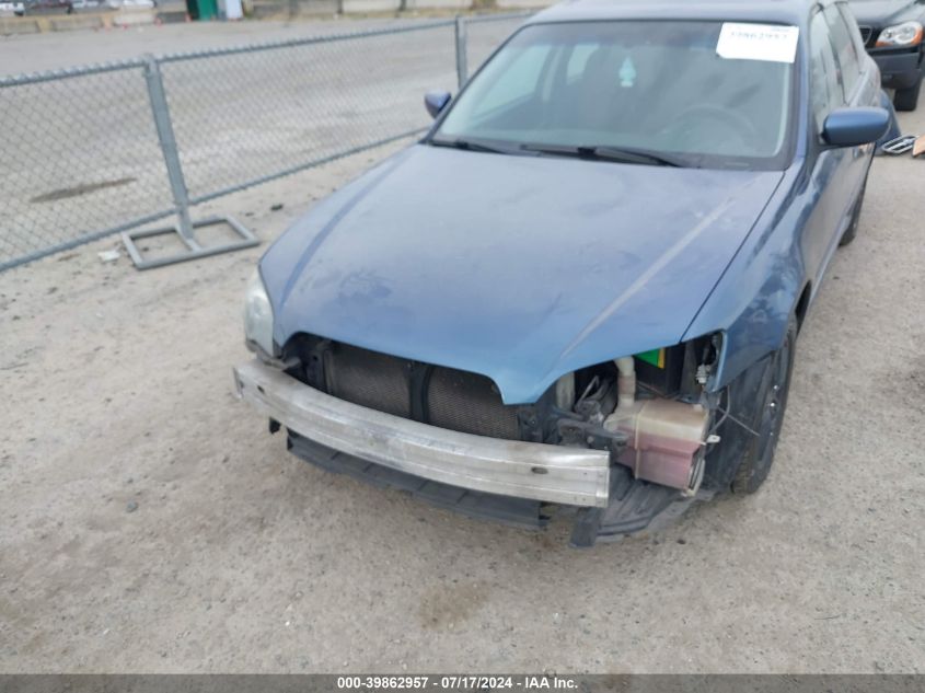 2005 Subaru Legacy 2.5I VIN: 4S3BP616257378720 Lot: 39862957