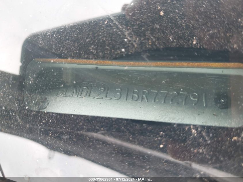 2011 Lincoln Mkz Hybrid Hybrid VIN: 3LNDL2L31BR772791 Lot: 39862961