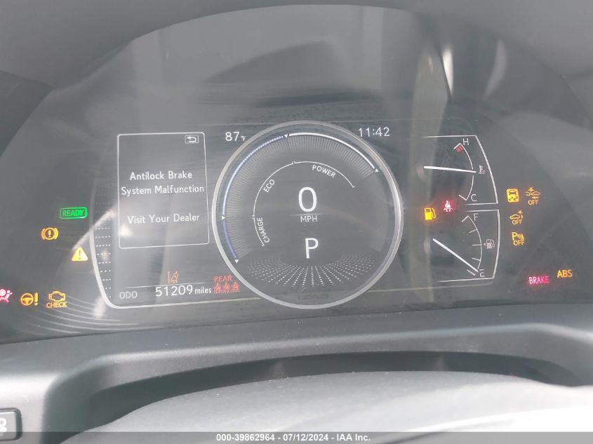 2022 Lexus Es 300H VIN: 58ADA1C17NU019920 Lot: 39862964