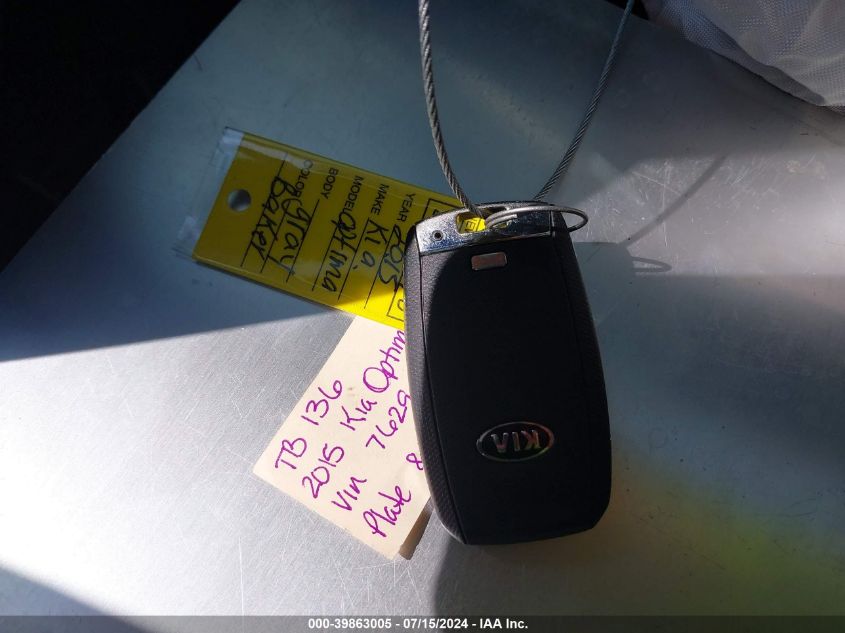 2015 Kia Optima Sx Turbo VIN: 5XXGR4A69FG367629 Lot: 39863005