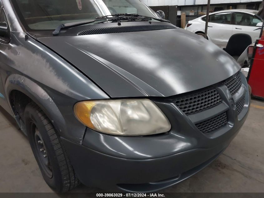 2002 Dodge Grand Caravan Se VIN: 1B4GP24372B655965 Lot: 39863029