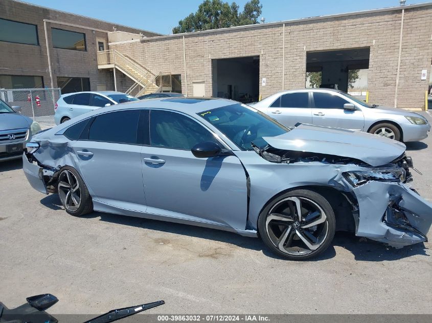 2022 Honda Accord Sport 2.0T VIN: 1HGCV2F34NA011579 Lot: 39863032