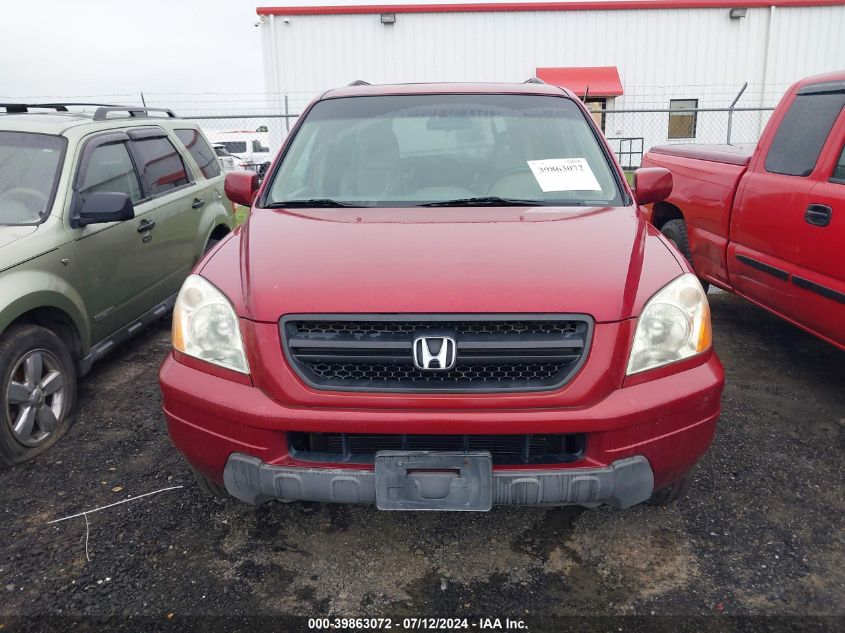 2005 Honda Pilot Ex-L VIN: 5FNYF18545B059939 Lot: 39863072