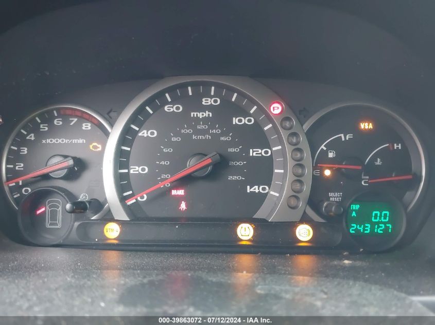 2005 Honda Pilot Ex-L VIN: 5FNYF18545B059939 Lot: 39863072