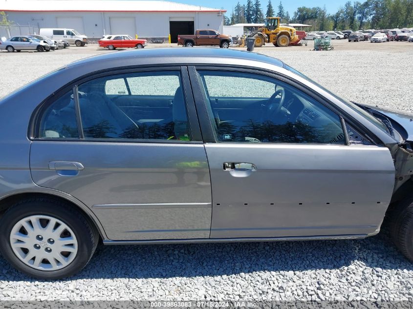 2004 Honda Civic Lx VIN: 2HGES16644H624338 Lot: 39863083