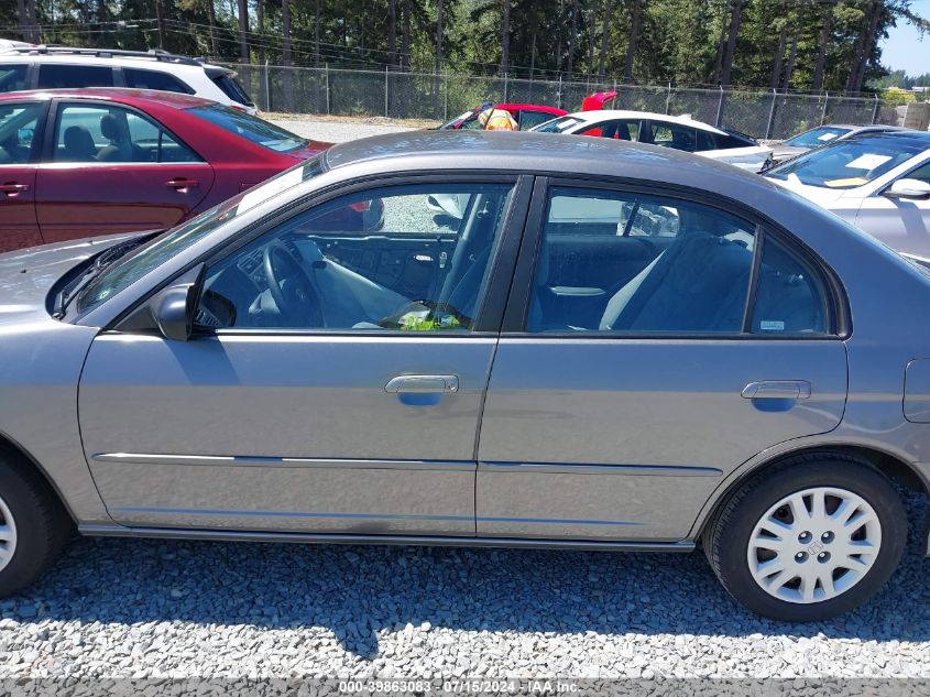 2004 Honda Civic Lx VIN: 2HGES16644H624338 Lot: 39863083