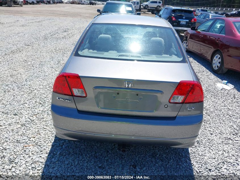 2004 Honda Civic Lx VIN: 2HGES16644H624338 Lot: 39863083