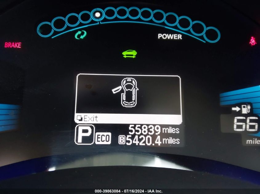 2013 Nissan Leaf Sv VIN: 1N4AZ0CP5DC413142 Lot: 39863084