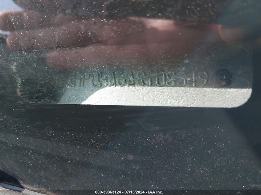 2010 Ford Fusion Se VIN: 3FAHP0HA6AR108349 Lot: 39863124