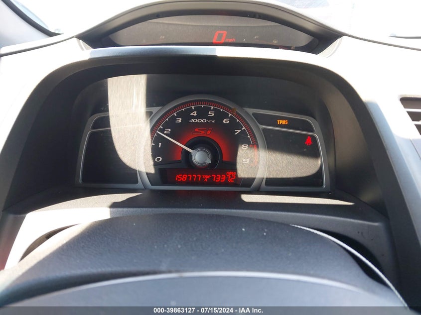 2008 Honda Civic Si VIN: 2HGFG215X8H700368 Lot: 39863127