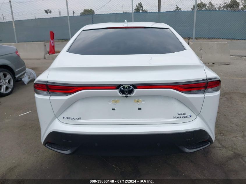 2023 Toyota Mirai Xle VIN: JTDAAAAAXPA010425 Lot: 39863148