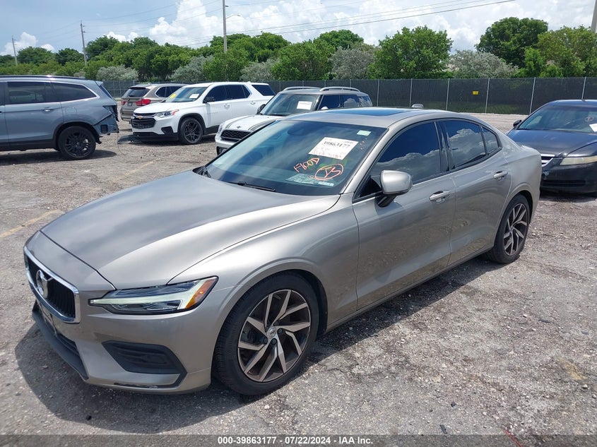 VIN 7JRA22TK7KG011502 2019 VOLVO S60 T6 MOMENTUM