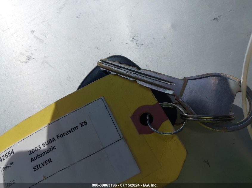 2003 Subaru Forester Xs VIN: JF1SG65643H770248 Lot: 39863196