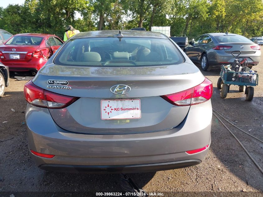 2014 Hyundai Elantra Se VIN: 5NPDH4AE8EH481525 Lot: 39863224