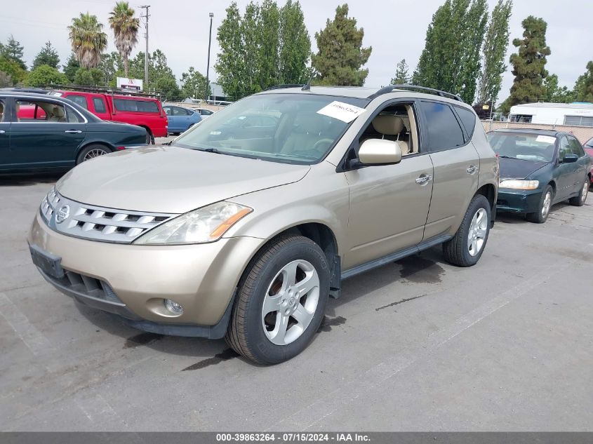 JN8AZ08W35W401778 2005 Nissan Murano Sl