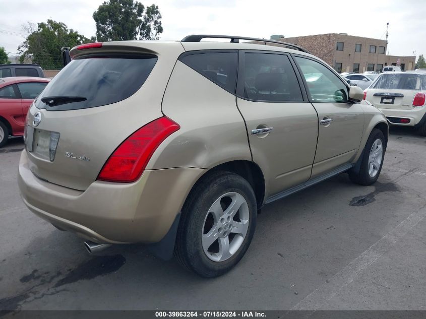 JN8AZ08W35W401778 2005 Nissan Murano Sl