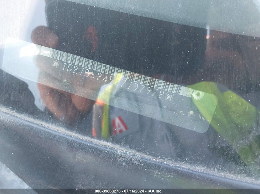 2002 Pontiac Sunfire Se VIN: 1G2JB524927197972 Lot: 39863275