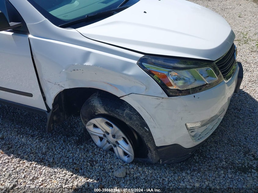 2017 Chevrolet Traverse Ls VIN: 1GNKRFED7HJ323696 Lot: 39863294