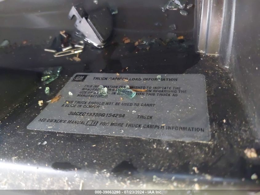 2009 Chevrolet Silverado 1500 Xtra Fuel Economy VIN: 3GCEC13339G154204 Lot: 39863298