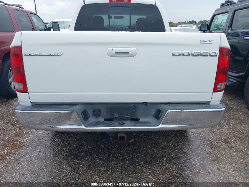 2003 Dodge Ram 2500 Slt/Laramie/St VIN: 3D7KA28D43G733344 Lot: 39863497