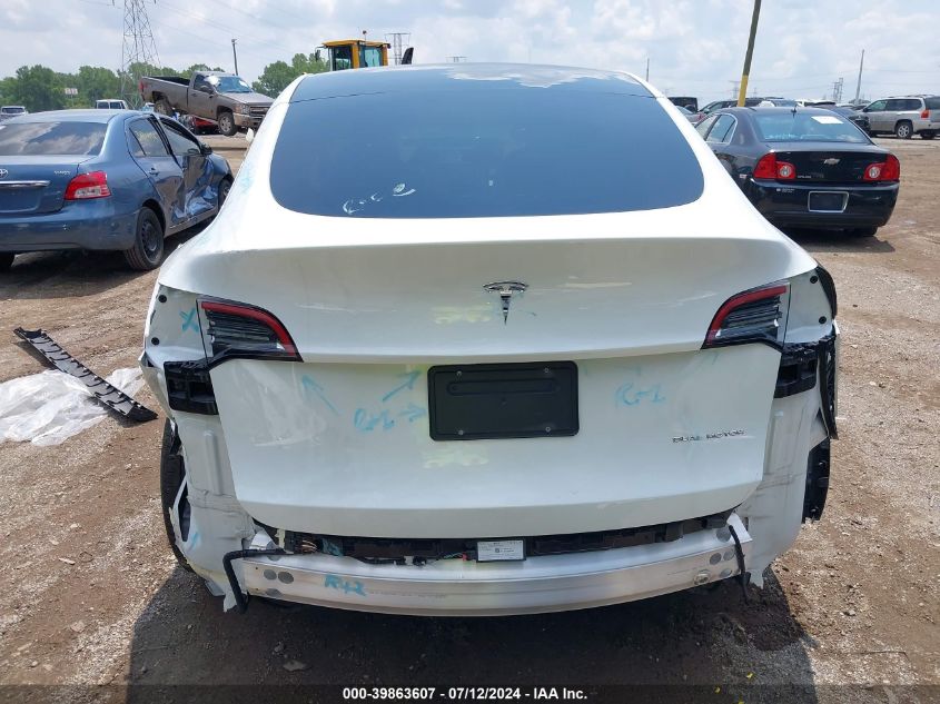 2022 Tesla Model Y Long Range Dual Motor All-Wheel Drive VIN: 7SAYGDEE4NF522541 Lot: 39863607