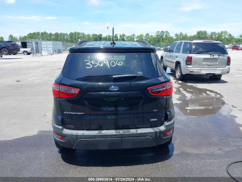 2020 Ford Ecosport Se VIN: MAJ3S2GEXLC356906 Lot: 39863614