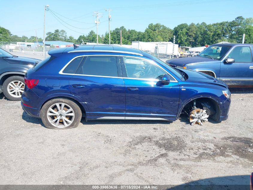 2023 Audi Q3 Premium 45 Tfsi S Line Quattro Tiptronic VIN: WA1DECF3XP1132428 Lot: 39863636