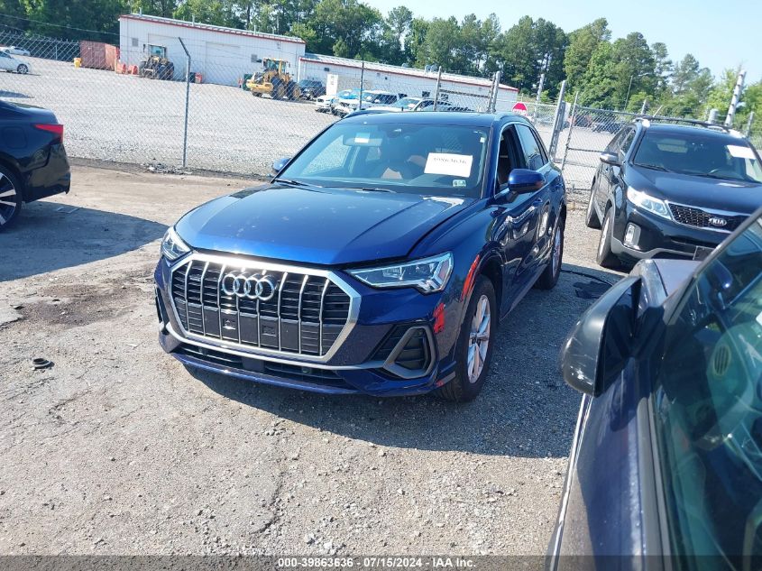 2023 Audi Q3 Premium 45 Tfsi S Line Quattro Tiptronic VIN: WA1DECF3XP1132428 Lot: 39863636