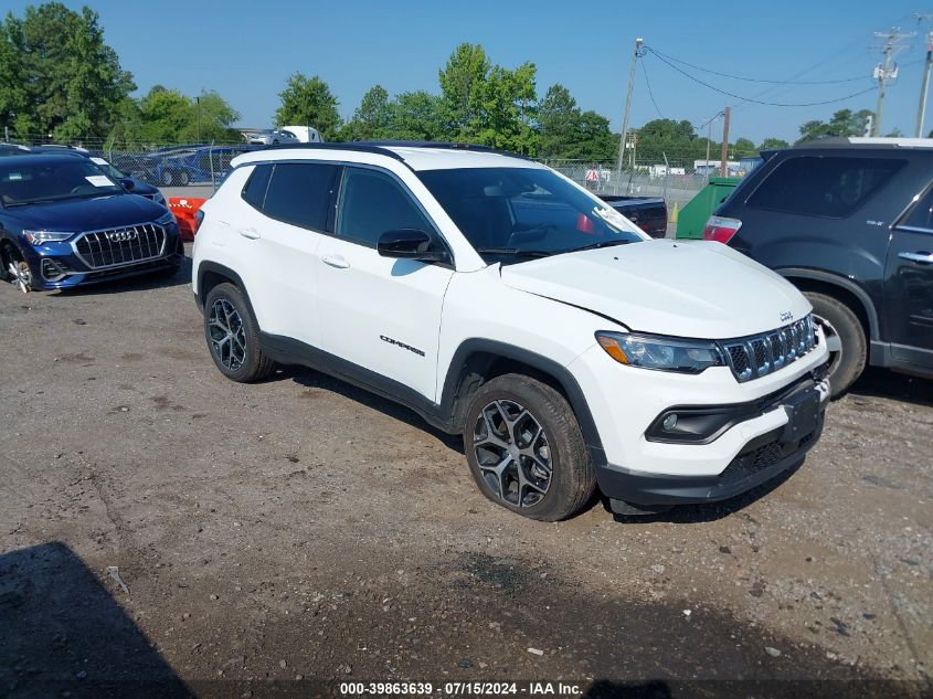 2024 Jeep Compass Latitude 4X4 VIN: 3C4NJDBN8RT607296 Lot: 39863639