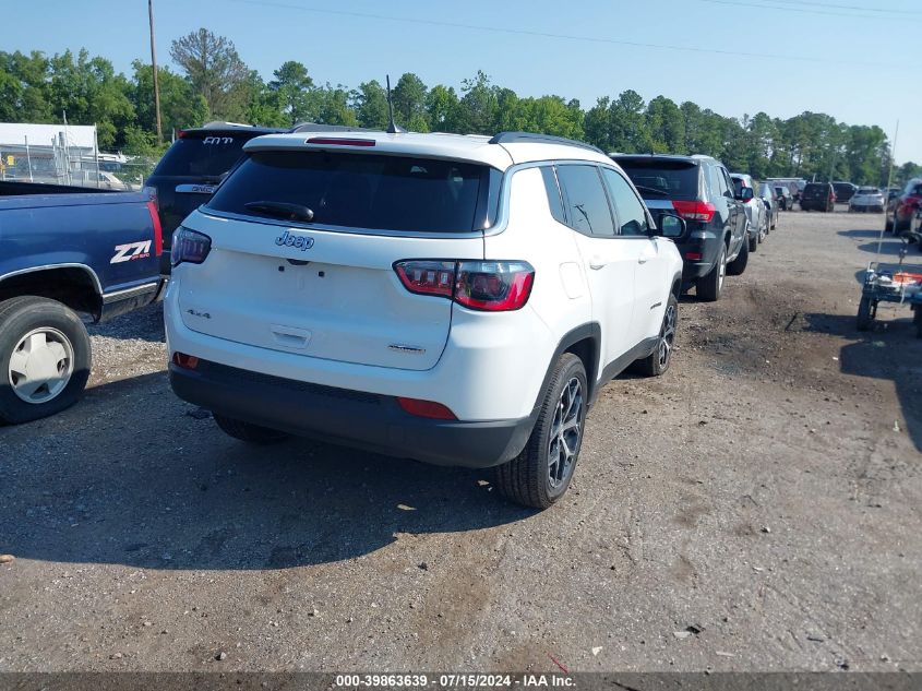 2024 Jeep Compass Latitude 4X4 VIN: 3C4NJDBN8RT607296 Lot: 39863639