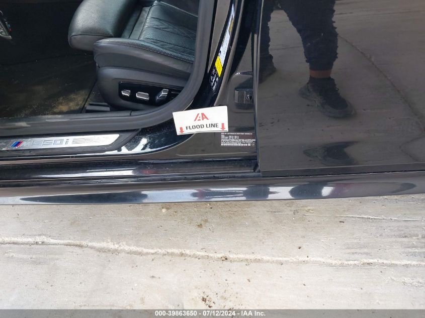 2019 BMW M550I xDrive VIN: WBAJB9C53KB287848 Lot: 39863650